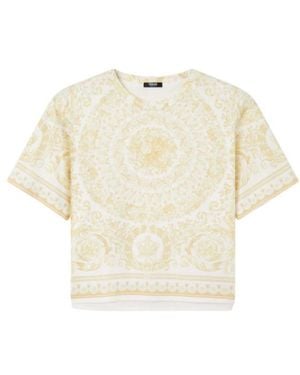 Versace Medusa-Printed Crewneck T-Shirt - White