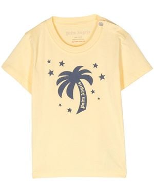Palm Angels Palm Stars Cotton T-Shirt - White