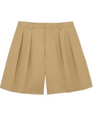 Saint Laurent Tailored Bermuda Shorts - Natural