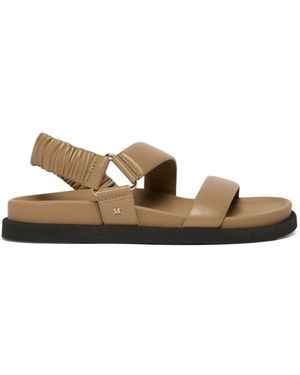 Max Mara Macro Strap Detailed Sandals - Brown
