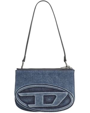 DIESEL Small Denim Shoulder Bag - Blue