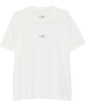 MM6 by Maison Margiela Logo-Pach T-Shirt - White