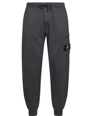 Stone Island Compass-Motif Drawstring Track Trousers - Grey
