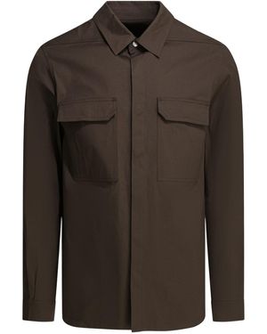 Rick Owens Long-Sleeved Casual Jacket - Brown