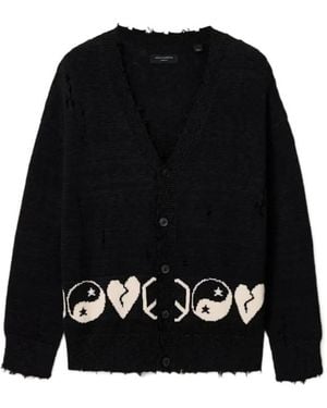 AllSaints Jacquard Cardigan - Black