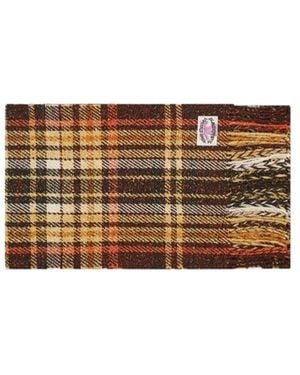 Acne Studios Checked Tassel Scarf - Brown