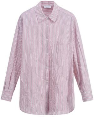 Roberto Collina Oversized Crinkled Shirt - Purple