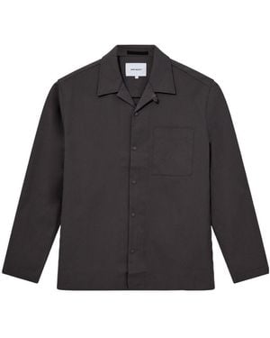 Norse Projects Lapel Long-Sleeved Shirt - Grey