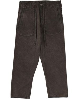 Uma Wang Drawstring Casual Pants - Gray
