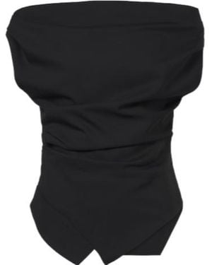 Rohe Draped Asymmetric Top - Black