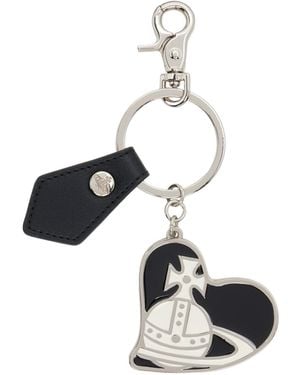 Vivienne Westwood Orb Heart Keychain - White