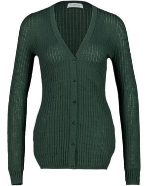 Gabriela Hearst Emma Pointelle Cardigan - Green