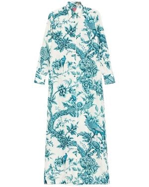 F.R.S For Restless Sleepers Antea Floral Dress - Blue