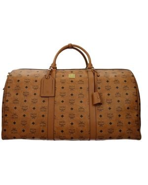 MCM Logo Handbag - Brown