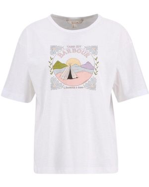 Barbour Printed T-Shirt - White