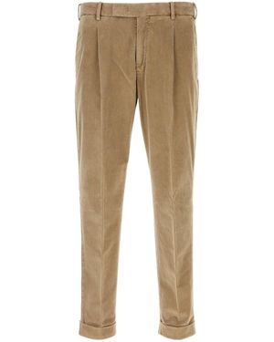 Pt Pantaloni Pt Torino Rebel Corduroy Trousers - Natural