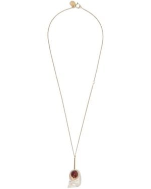 Loewe Snail Necklace - White