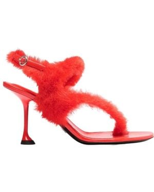 Proenza Schouler Tee Thong Sandals - Red