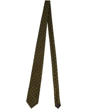 Tom Ford Polka-Dot Silk Tie - White