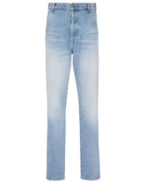 Balmain Straight Cut Jeans - Blue