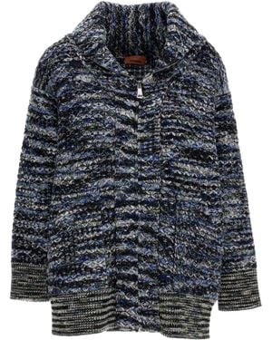 Missoni Zipper Cardigan - Gray