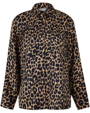 Max Mara Etna Long-Sleeved Printed Shirt - Black