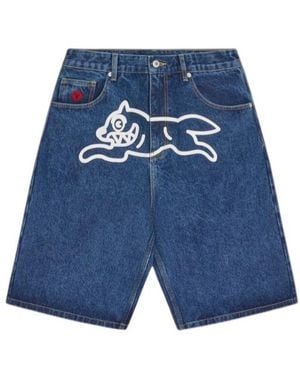 ICECREAM Running Dog Patch Shorts - Blue