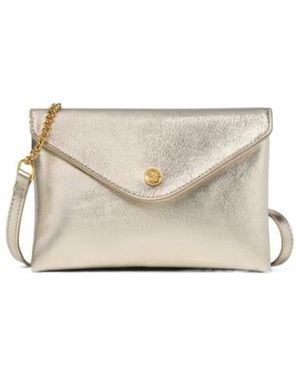 Versace Laminated Leather Shoulder Bag - White