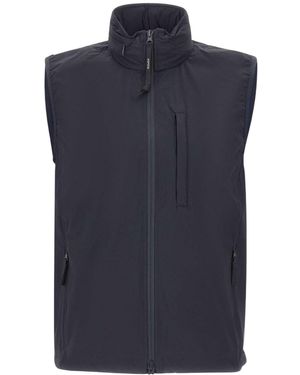 Aspesi Zip-Up Hooded Vest - Blue