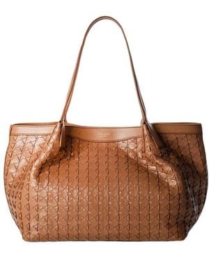 Serapian Small Secret Top Handle Bag - Brown