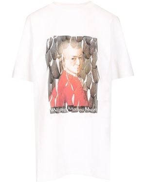 Loewe T-shirt With Mozart Print - White