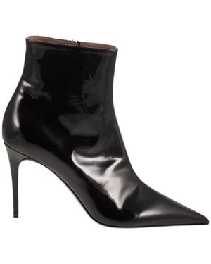 Paris Texas Pointed-Toe High-Heeled Boots - Black