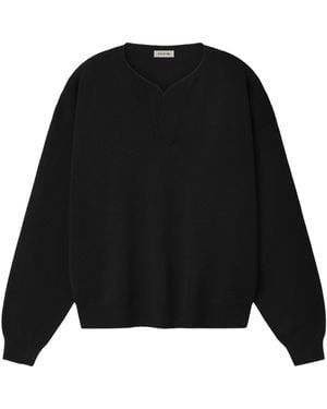 Fear Of God Merino Milano Knit Henley Jumper - Black