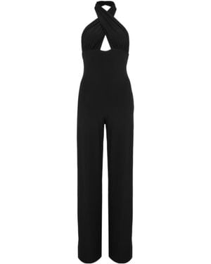 Norma Kamali Nk Halter Jumpsuit - Black