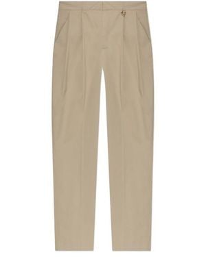 CASABLANCA Pleated Wide-Leg Trousers - Natural