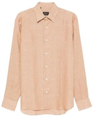 Brioni Long Sleeve Shirt - Natural