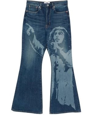 Junya Watanabe Jeans With Belt Loops - Blue