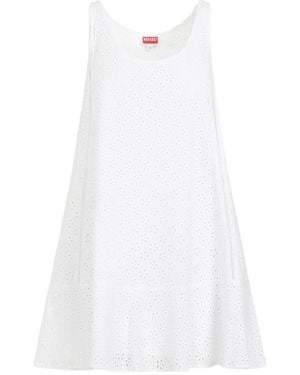 KENZO Boke Flower Broderie Anglaise' Dress - White