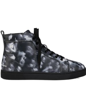 Christian Louboutin Louis Canopy Graphic-Print Trainers - Black