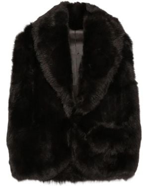 Blancha Sleeveless Jacket - Black