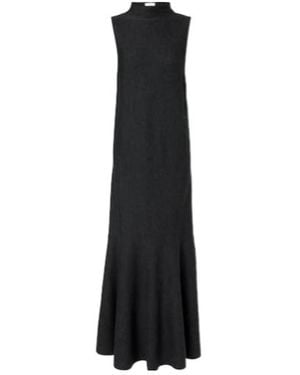 KHAITE Margo Wool Maxi Dress - Black