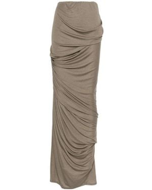 Entire studios Dia Draped Knitted Skirt - Natural