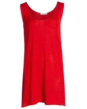 The Row Logo Vest - Red