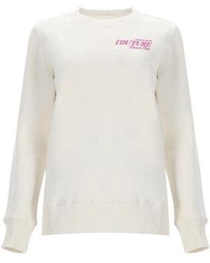 Versace Jeans Couture Beach Club Logo Sweatshirt - White