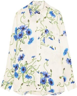 Stella McCartney Textured Satin Shirt - White