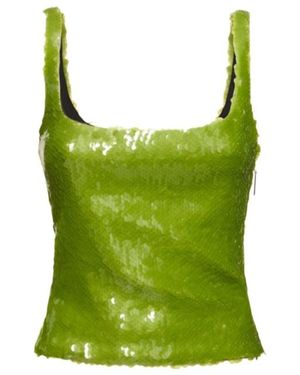 16Arlington Hornet Sequined Top - Green