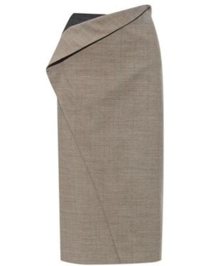 Jil Sander Straight-Cut Skirt - Grey