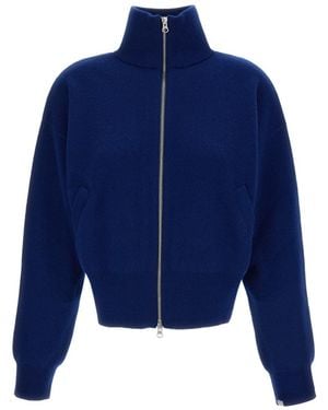 Extreme Cashmere Zip Cardigan Xtra Cute - Blue