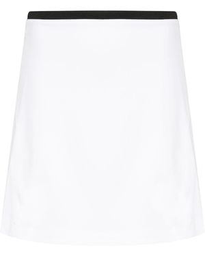 J.Lindeberg Temba Logo-Print Mini Skirt - White