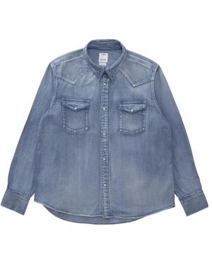 Visvim Social Sculpture Shirt Dmgd - Blue